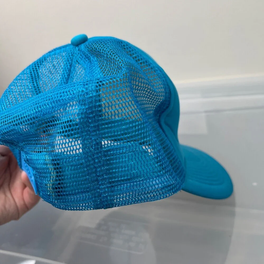 Otto Ski Week Trucker Hat Womens Adjustable Blue Snapback Mesh Winter Sports Cap